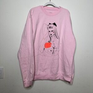 Lana Del Rey Tunnel Under Ocean Blvd Crewneck Sweatshirt Adult XL Pink Music